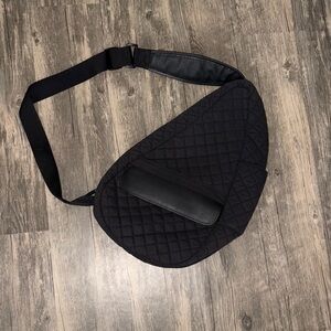 LL Bean Black quilted Slingback bag